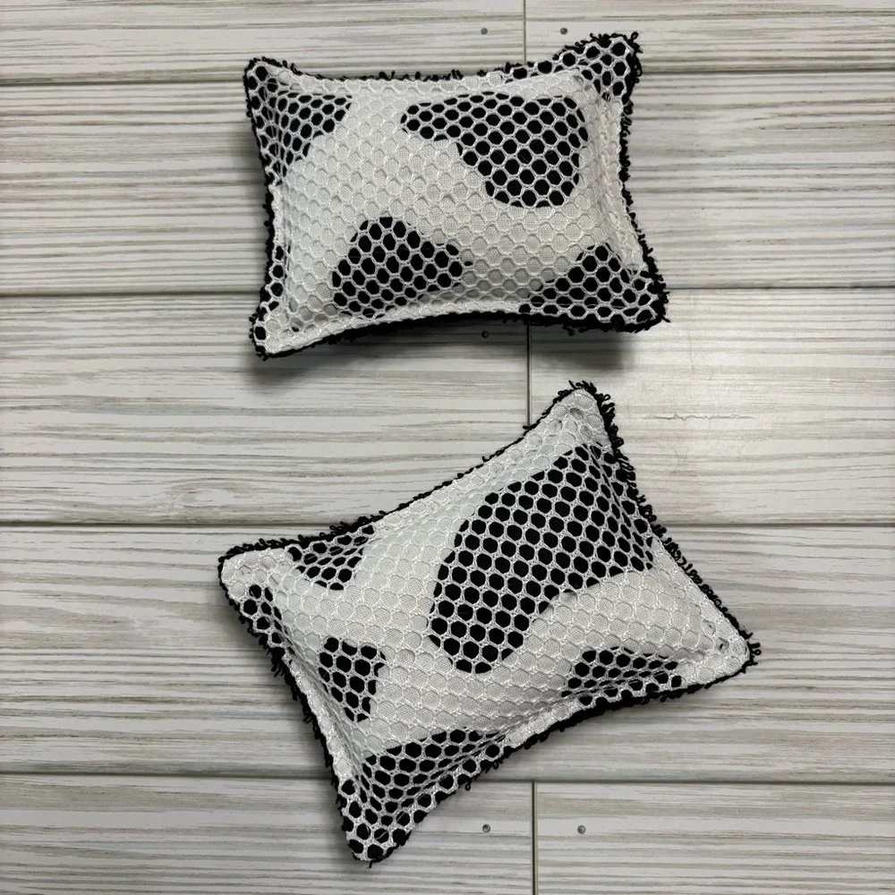 Handmade Cow Print Washable Dish Sponge Set